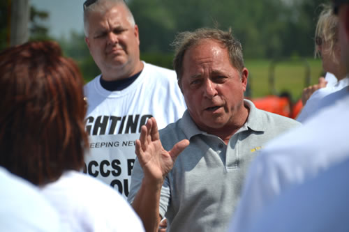 Steve Hawley speaks to Orleans correctional officers