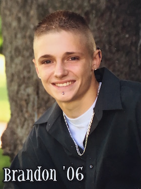 Brandon Bruski is pictured in his senior picture in 2006.