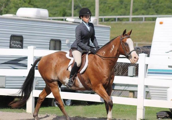 Hannah Weihling of Albion was among the honored riders at the State Fair.