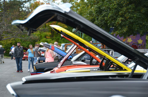 Cars are on display during last year's show at Bullard Park.