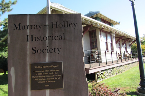 Photo by Kristina Gabalski: The Murray-Holley Historical Society operates this museum, a former train depot, on Geddes Street Extension.