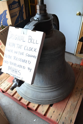 File photo by Tom Rivers: The museum includes many local artifacts including the church bell from the former United Methodist Church that was in the Public Square. The church closed when the congregation moved to Route 237 in Clarendon.