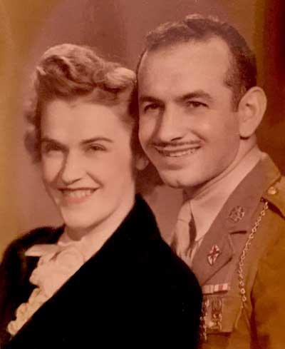 Rocco and his wife Angeline are shown in this photo from early in their marriage. They had four sons, six grandchildren and nine great-grandchildren. They met when Rocco was on furlough in North Dakota during World War II.