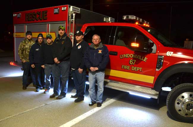 lyndonville fd welcomes new rescue truck orleans hub lyndonville fd welcomes new rescue