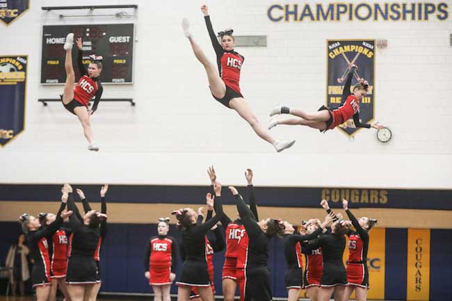 competitive cheerleading jumps