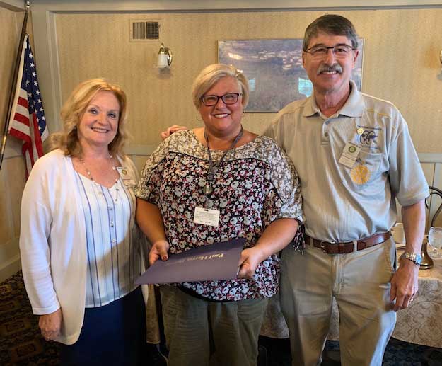 Albion Rotary Club honors Becky Karls for community service