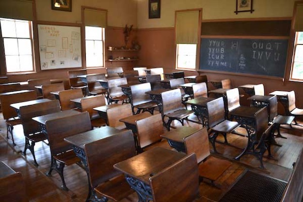 old school house classroom