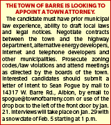 2023-69 Town of Barre Attorney
