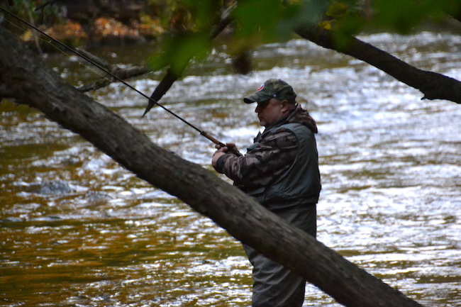 Fishermen come from near and far in search of salmon in Orleans