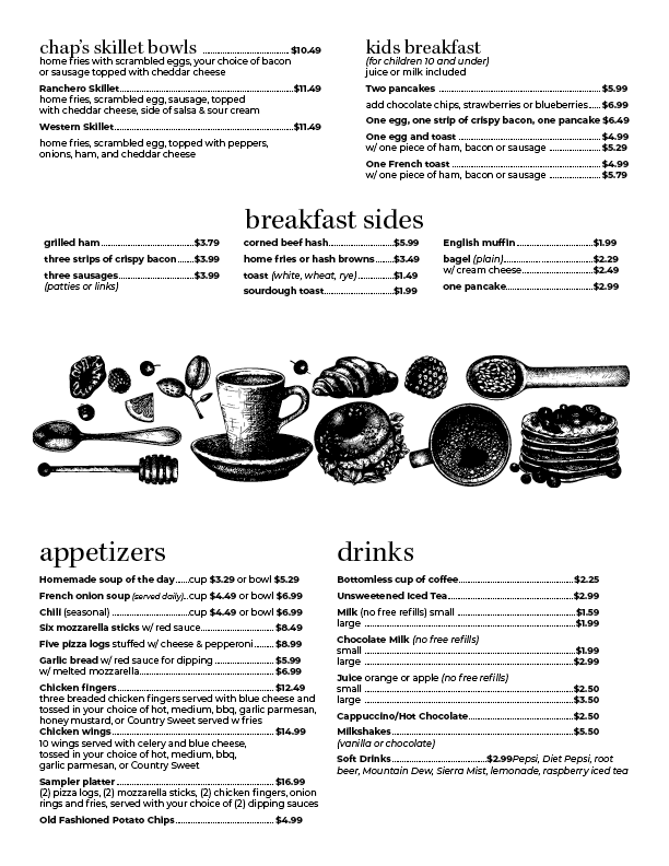 Chaps Menu - Community News, Events, & Information | Orleans Hub